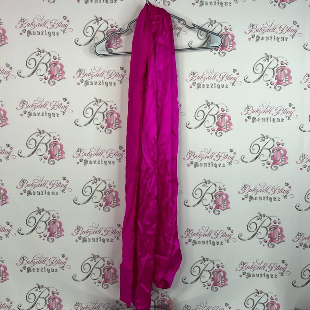 100% silk scarf maya palace Tucson Arizona brand new Vibrant Fuchsia Scarf